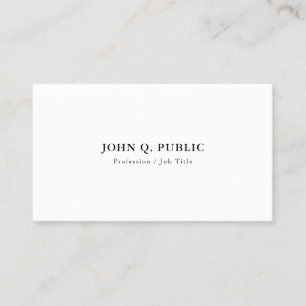 Carte De Visite Personnalisé Minimaliste Moderne Élégant Simple Pr