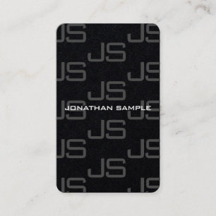 Carte De Visite Personnalisé Moderne Élégant Monogramme Modèle de 