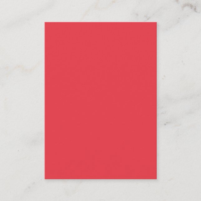 Carte de visite personnalisé rouge tomate (Devant)