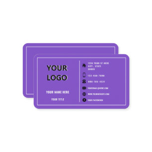 Carte de visite personnalisé Vos informations text