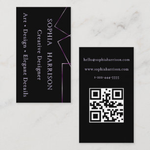 Carte de visite personnalisée Black Lilac