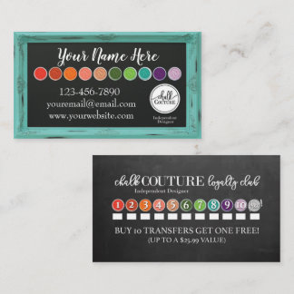 Carte de visite personnalisée Chalk Couture