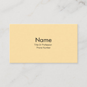 Carte de visite personnalisée Crème 