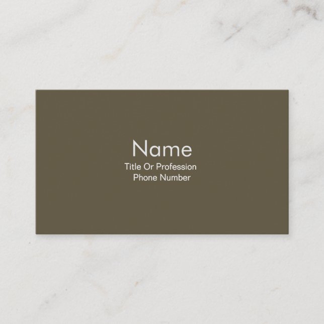 Carte de visite personnalisée Olive (Devant)