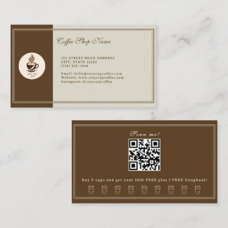 Carte de visite personnalisée pour café – Personna