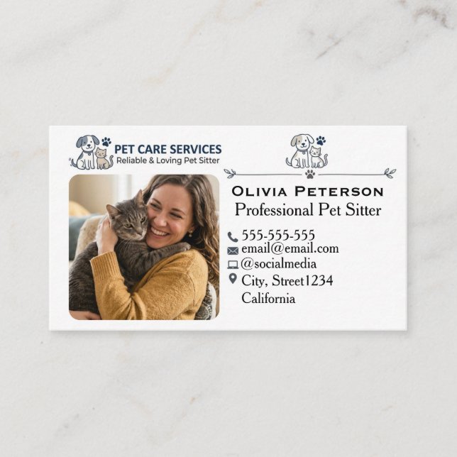 Carte de visite personnalisée pour gardien de comp (Devant)