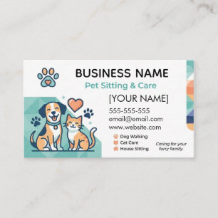 Carte de visite personnalisée pour pet-sitter mini