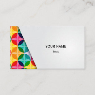 Carte De Visite Personnaliser colorée simple