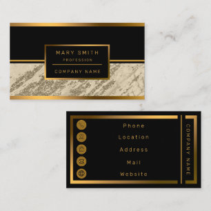 Carte De Visite Personnaliser en marbre Parties scintillant de Cha