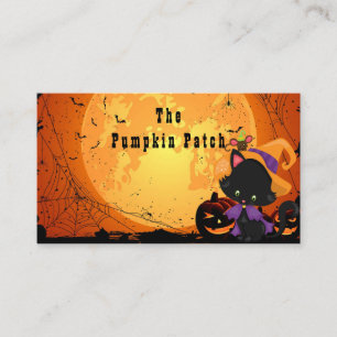 Carte De Visite Personnaliser la Boutique Halloween - Patch Citrou