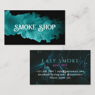 Carte De Visite Personnaliser la petite boutique de fumée et de va