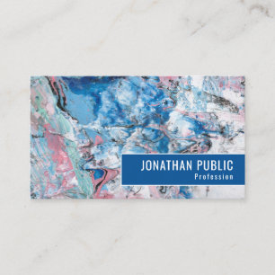 Carte De Visite Personnaliser Rose Bleu Violet Moderne Abstrait