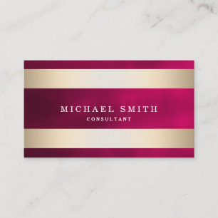 Carte De Visite Personnalisez Gold Striped Modern Style