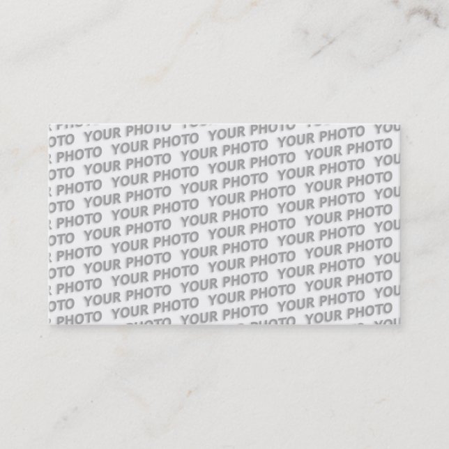 Carte De Visite Personnalisez votre texte, image et couleur arrièr (Devant)