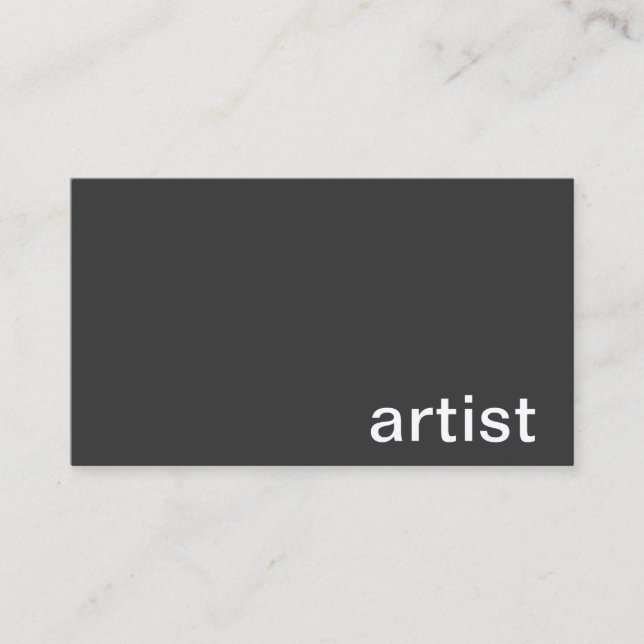 Carte de visite personnel (artiste) (Devant)