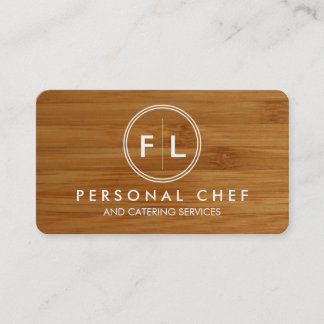 Carte de visite personnel de chef/restauration de