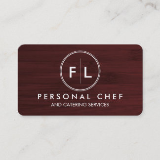 Carte de visite personnel de chef/restauration de