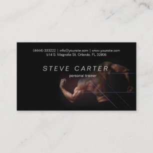 Carte de visite personnel de club de sport de
