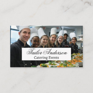 Carte De Visite Personnel de cuisine et de catering