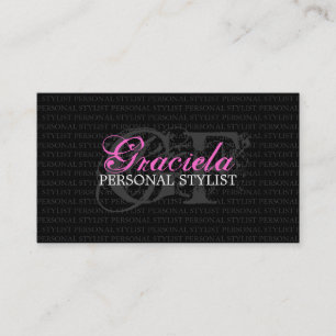 Carte de visite personnel de styliste