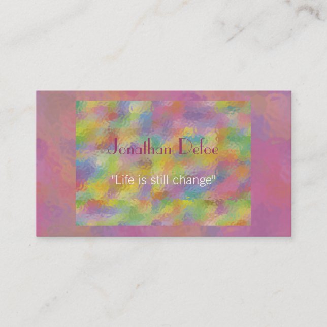 Carte de visite personnel d'entraîneur (Devant)