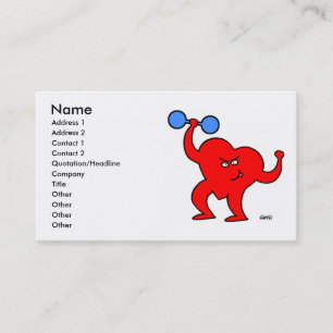 Carte de visite personnel d'entraîneur de