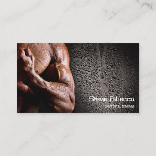 Carte de visite personnel d'entraîneur de forme