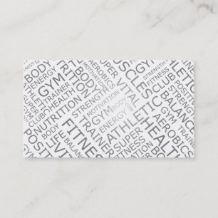 Carte de visite personnel d'entraîneur ou de