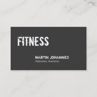 Carte de visite personnel trendy gris blanc