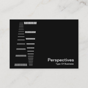 Carte De Visite Perspectives - Blanc sur noir