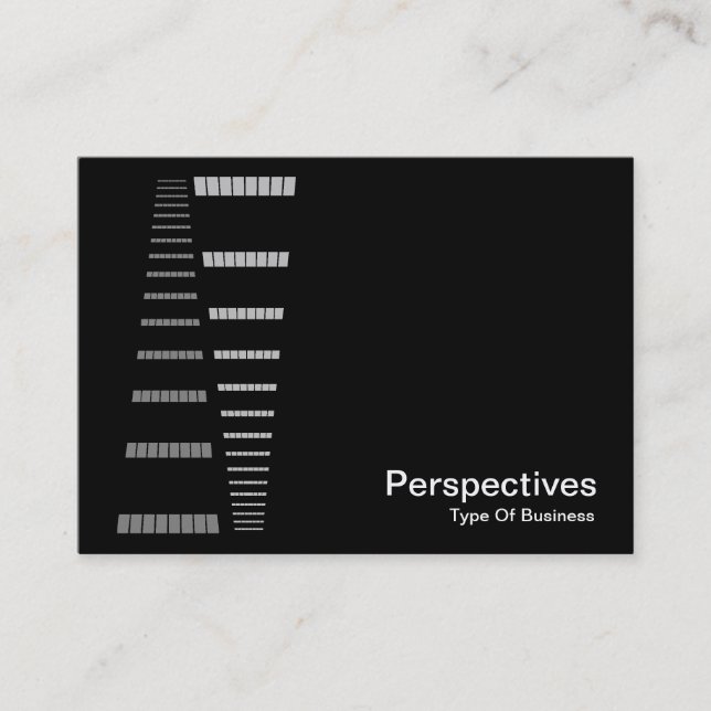 Carte De Visite Perspectives - Blanc sur noir (Devant)