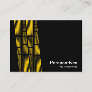 Carte De Visite Perspectives v2 - Ambre et blanc sur noir