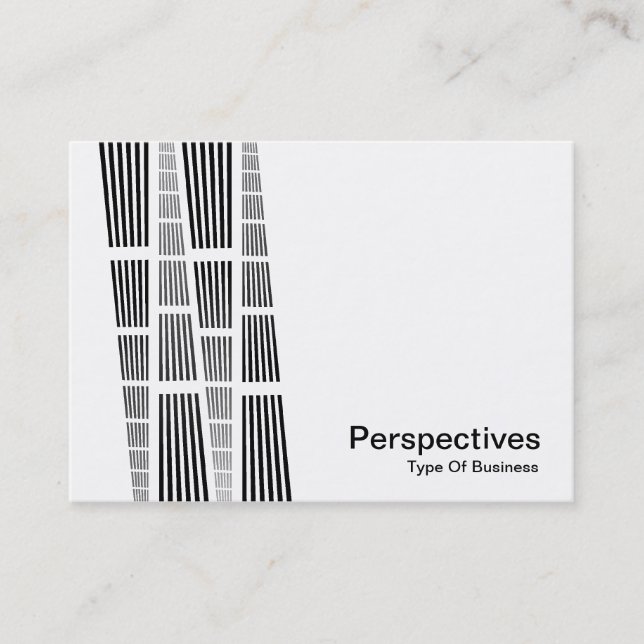 Carte De Visite Perspectives v2 - Noir et blanc (Devant)