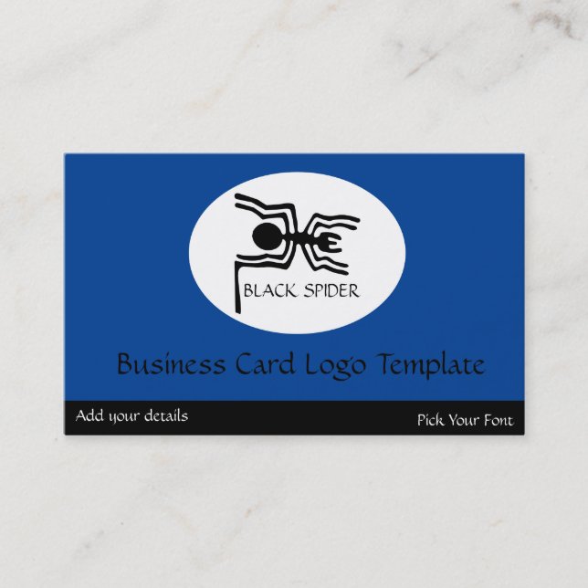 Carte De Visite Peru Nazca Lines - Black Spider Logo (Devant)