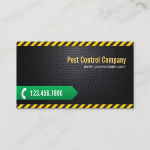Carte De Visite Pest Control Professional Dark Metal