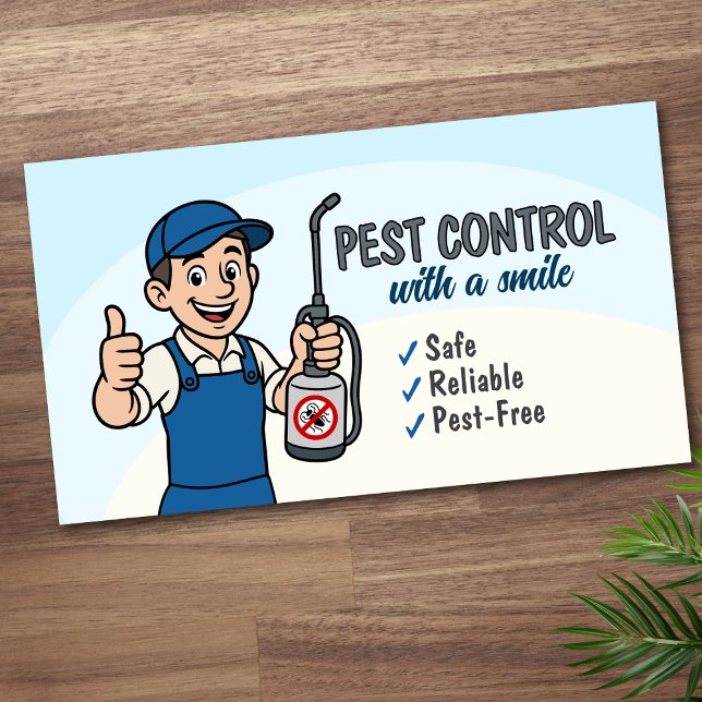 Carte De Visite Pest Control Services - Exterminator (Créateur téléchargé)