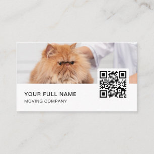 Carte De Visite Pet Groomer QR Code Logo Médias sociaux