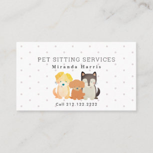 Carte De Visite Pet Sitter Dog Walker