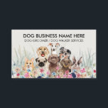 Carte De Visite Pet Sitter Walker chien fleurs de garde de chien<br><div class="desc">Pet Sitter Walker chien fleurs de garde de chien</div>