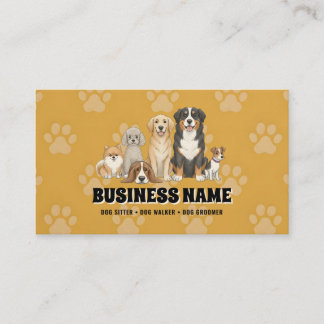 Carte De Visite Pet Sitting Dog Walker 