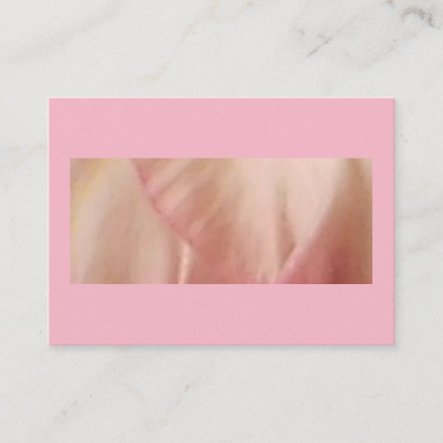 Carte De Visite Pétale Fleur Rose Puissante (Devant)