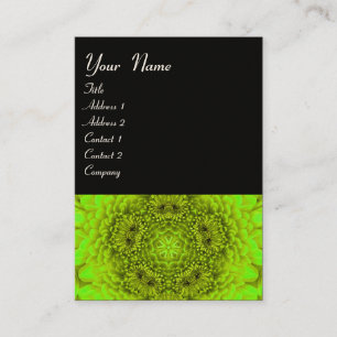 Carte De Visite PÉtales DE FLEUR DE DAHLIA VERT