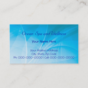 Carte De Visite petals.blue