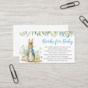 Carte De Visite Peter Rabbit Livres Baby showers pour bébé