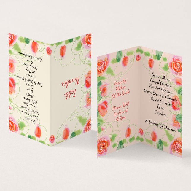 Carte De Visite Petit Accentuation Florale (Intérieur et extérieur)