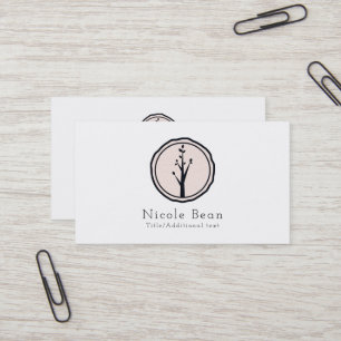 Carte De Visite Petit Arbre Rustique Nature Moderne Logo Personnal