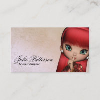 Petit Cheveux Rouge Asiatique Fille Imaginaire Car