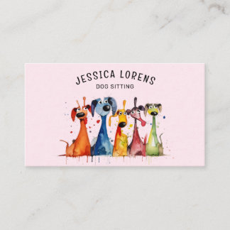 Carte De Visite Petit chien, Groomer pour animaux, Vétérinaire, Ch