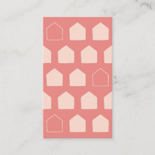 Carte De Visite Petit Motif Maison Simple Architecture Immobilier