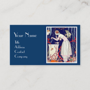 CARTE DE VISITE PETIT POISSON ÉTONNANT, MONOGRAMME DE MODE BEAUTÉ